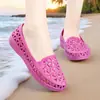 Sandalias de Verano, Zuecos, Zapatos de Playa de Punta Cerrada para Mujer, Pantuflas de Gel Antideslizantes para Enfermera, Zapatos de Trabajo para Mamá de Suela Suave