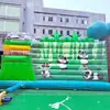 Casa de Juegos Inflable con Temática de Panda, Equipo de Juego Infantil, Tobogán, Piscina de Bolas Oceánicas y Zona de Escalada Todo en Uno, Versión Engrosada