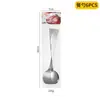 Amazon Transfronterizo Shangchao 6 Piezas Vajilla de Acero Inoxidable Cuchillo y Tenedor Cuchara Hotel Cuchillo y Tenedor para Steak Occidental Traje de 24 Piezas