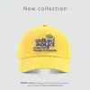 Gorra de Béisbol Amarilla Impermeable de Secado Rápido Ligera Sombrero de Sol para Mujer Primavera y Verano Bordada para Circunferencia de Cabeza Grande Gorra de Copa Profunda para Hombre