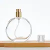 Atacado Spot Garrafa Dispenser de Perfume Frasco de Vidro Transparente com Spray 30ml Portátil de Viagem Frasco de Amostra Redondo Plano Baioneta