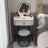 Mesa de maquiagem minimalista, penteadeira nórdica de luxo leve, penteadeira de tamanho pequeno, mini penteadeira nova e moderna para quarto