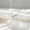 Collar de Lazo para Mujer, Estilo de Nicho de Alta Gama con Diseño Hueco Tachonado de Diamantes, Colgante de Borla de Moda Versátil Creativo