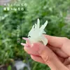 Anillo de Mariposa de Vidrio Hecho a Mano Zibo Celebridad de Internet Artesanía Fotografía Diseño de Nicho Joyería Avanzada de Vidrio Regalo