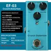Mini Pedalera Eléctrica para Guitarra Diez Efectos Explosiones Transfronterizas Distorsión Equilibrada Sobrecarga Faz Coro Simulación Delay