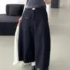 Pantalones casuales de mujer coreanos Dongdaemun de alta calidad, corte slim, estilo anti-denim, tipo globo