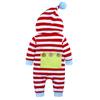 Ropa Infantil Cool Amazon Nuevo Bebé Sudadera con Capucha a Rayas de Una Pieza con Trasero de As Traje de Una Pieza para Bebé con Bola de Pelo