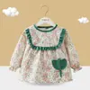 Bata para Bebé Niña Ropa Exterior Vestido de Princesa Otoño e Invierno Babero para Bebé Guardería Comer Niños Impermeable Anti-Suciedad Bolsillo para Arroz