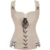Vestido Medieval de Camurça com Cadarço para Cross-Border Amazon Renaissance Steampunk Pirata