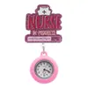 Reloj de Bolsillo Anti-Pérdida Transfronterizo Brillo Hebilla de Tirar Sern Retráctil Reloj de Enfermera N Acrílico Insignia Ur Médico Más Vendido Fácil de Usar