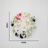 Tendência Nacional Padrão Bordado Chinoiserie Tecido de Fundo de Malha Redonda Patch para Roupa Acessórios Decorativos Cheongsam Acessórios de Patch para DIY