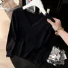 Suéter base de otoño/invierno 2026 para mujer talla grande que disimula el abdomen, adelgaza y favorece la figura, para usar como capa exterior