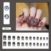 Mostrando Arte de Uñas Blanco Otoño e Invierno Necesario Arte de Uñas de Diamante Brillante Temperamento de Hada Pura Diamante Completo Usar Armadura 24 Piezas
