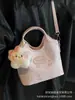 Bolsas Populares de Moda de Este Año para Mujeres, Bolsos Cruzados de Diseño de Nicho Nuevos de Verano 2025, Bolsos de Mano de Color Contrastante, Bolsos Tipo Cubo