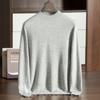 Suéter de cachemira de primera línea para hombre, jersey de manga larga con cuello medio alto, informal, combinable con todo, para otoño e invierno, camisa de punto básica.