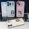 Aplicable a Funda para Teléfono Apple 17PROMAX Transparente Dibujos Animados Pequeño Jade Pequeño Conejo Floral iPhone18 Funda Protectora Anti-caída