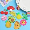 [Venta al por Mayor Personalizado] Lindo Parche Estéreo de Pvc de Dibujos Animados Adhesivo Suave Accesorios para el Cabello Funda para Teléfono Móvil Bolso Calcomanía Decorativa DIY Hebilla para Zapatos