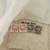 Pendientes de Diseño de Nicho de Lujo Ligero Estilo Francés Pendientes de Moda de Dibujos Animados Dulces y Geniales Gato Kt Pendientes de Botón de Alta Gama