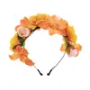 Diadema de Guirnalda de Flores Transfronteriza Diadema de Rosa Estilo Mori Girl Accesorios para el Cabello de Celebridad de Internet Ancla Accesorios para Puestos en Lugares Escénicos
