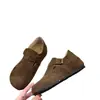 Zapatos Birkenstock de suela gruesa para mujer, nuevos zapatos slip-on primavera/verano 2026, zapatos Birkenstock de cobertura total feos-lindos, mocasines
