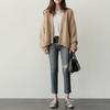 2026 Otoño e Invierno Coreano Nuevo Estilo Chic Holgado Holgado Chaqueta Suéter Corta Cardigan de Punto para Chica Estudiante