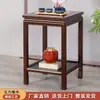 Suporte para Bonsai de Madeira Maciça Multi-camadas Estante de Armazenamento Sala de Estar Estante para Aquário Chinês Base de Pedra Estranha Varanda Suporte Removível para Flores
