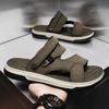 Beijiang Wolf Sandálias Masculinas Verão Nova Moda Exterior Casual Sandálias de Condução Mais Fácil para Combinar Desgaste Resistente Esportes Antiderrapante Praia