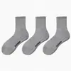 Meias 100% Algodão para Homens, Meia-Calça Estilo Americano para Basquete, Base de Toalha Esportiva, Meia-Calça Espessa Lisa de Algodão Preto e Branco