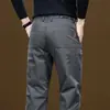 2026 Calças Casuais Masculinas Novas Outono e Inverno Marca Tendência Calças Retas Largas Moda Simples Calças Leves de Negócios para Homens