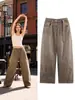 Marca Z Comercio Exterior Transfronterizo En Stock Estilo Europeo y Americano Ropa para Mujer 2026 Primavera Nueva Moda Jeans Holgados Forma de Barril Cintura Baja