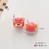Nuevo Estilo Oso Fresa con Goteo de Aceite Cuentas con Agujero Pasante Cuentas Sueltas Venta al por Mayor Oso Panda Tesoro Nacional de Dibujos Animados Accesorios para Joyería Hechos a Mano DIY para Mujeres