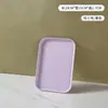 Placa Retangular de Plástico de Trigo com Grão de Madeira Japonês Prato de Jantar para Restaurante Casa Bandeja de Grão de Carvalho Falso Luxo Leve Nórdico