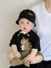 Ropa para niños de Corea del Sur Camiseta de niño Traje de verano Guapo Dibujos animados para niños Estampado Pantalones cortos Bebé Fresco Moderno Casual