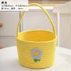 Cesta de Picnic Estilo Ins Creativa Estilo Japonés Linda de Mano para Fruta Salida Infantil Cesta de Algodón Tejido para Exteriores