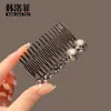 Peine para el Cabello con Perlas, Pasador, Pinza de Alto Nivel para Flequillo, Organizador de Cabello para la Frente, Pinza Lateral, Pasador, Accesorio para el Cabello