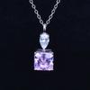 Diamante Rosa Raydean Corte Colar Feminino Clavícula Cadeia Estilo Europeu e Americano Brincos Pingente Anel Ice Flower Cut High Carbon Diamond Set