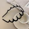 Diadema de Resina con Forma de Ola Estilo K para Mujeres con Cabello Roto, Diadema de Alta Presión para el Cráneo con Artefacto Antideslizante Dentado