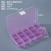 Caja de Almacenamiento y Organización de Papelería Transparente de Múltiples Especificaciones Caja de Plástico PP para Joyería, Cuentas, Equipo de Pesca, Caja de Herramientas para Piezas de Cinta