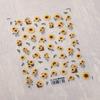 Adesivos de Unha Tensor 3D Girassol Ts-3739 Série de Flores e Frutas Relevadas Estilo Fresh Ins