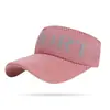 Sombrero de Sol de Punto para Mujer Plegable Ampliado Ala Ancha Parte Superior Abierta Sombrero de Sol para Montar Aro para el Cabello Anti-UV Sombrero de Sol