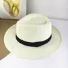 Chapéu de Aba Larga Masculino para Primavera e Verão, Chapéu de Proteção Solar para Esportes ao Ar Livre, Chapéu de Praia, Chapéu de Palha, Chapéu Britânico de Jazz Feminino