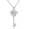 Jinse Moda Estilo Coreano Chave Colorida Colar Design Ins Pingente de Chave Feminino Gargantilha Curta Dropshipping