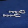 Zuanfa Transfronterizo 2025 Nuevos Pendientes Creativos para Niñas Plata S925 Moissanita Pendientes Largos de Fiesta Venta al por Mayor