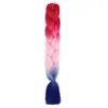 Trenzas Coloridas de Fibra Sintética Africana, Pelucas Degradadas, Cabello Trenzado, Extensiones de Rastas