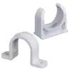 Abrazadera de Tubería en Forma de U Ignífuga de PVC Liansu 16/20/25/32 Abrazadera de Tubería en Forma de Silla de Montar 4/6 Puntos Tarjeta de Montaje de Plástico Código de Tubería Venta al por Mayor