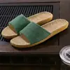 Sapatos de Casa de Tecido para Casal, Pantufas de Algodão e Linho para Casa, Antiderrapantes, Espessos, para Homens e Mulheres, Verão, Novos, Atacado