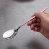 Colher de Aço Inoxidável Estilo Coreano, Cabo Longo Espessado, Colher Pequena Criativa Doméstica para Crianças, Colher de Sopa para Adultos, Colher de Comer, Colher de Sopa
