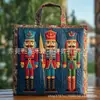 Bolsa de Ombro Feminina Tendência Nova Chegada 3D Transfronteiriça Temu Amazon Estampada Moda Lona 300g