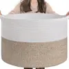 Cesta de Almacenamiento de Cuerda de Algodón Plegable para Ropa Sucia Cuadrada Tejida a Mano Daimai Amazon