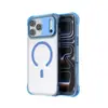 Funda magnética para teléfono con airbag en las cuatro esquinas, adecuada para Apple 18PROMAX, moderna 17PRO, tacto suave 13/14, anticaídas 15